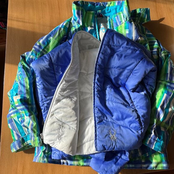 SPYDER 3 way system ski jacket - Youth size 16 or Women's Xs/Small - Picture 1 of 14